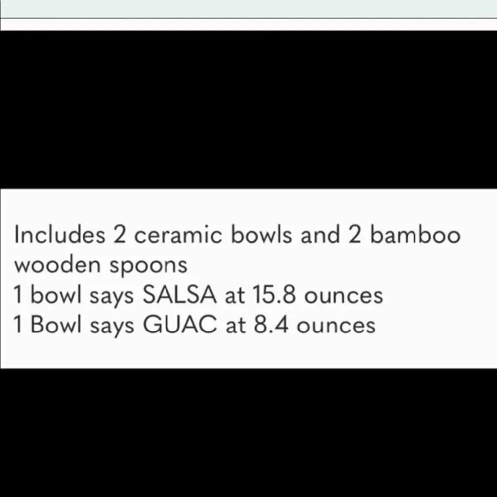 ✨ HP✨Rae Dunn Guac Salsa Bowls with bamboo spoons set✨